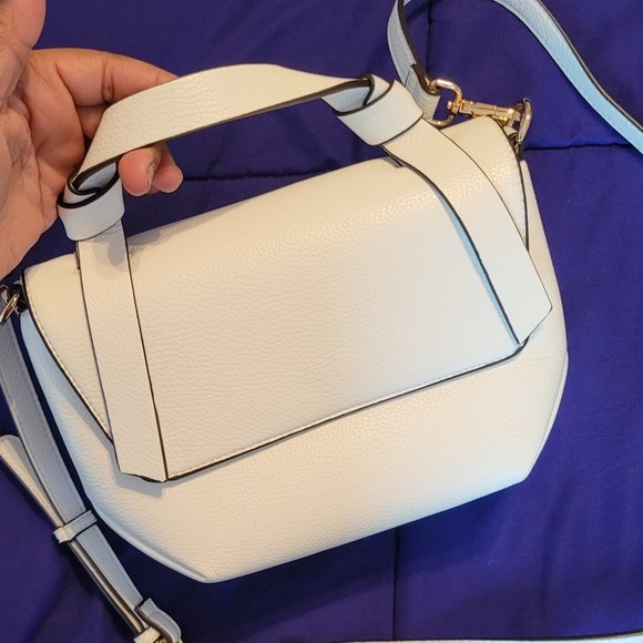 Kelly & Katie Handbags - White faux leather handbag by Kelly & Katie